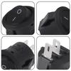 5PCS Black 2 Pin ON/OFF Round Rocker Switches 20mm Diameter Plastic Push Power Button Switch Toggle Switch 6A/250VAC 10A125VAC