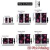 Flat Printing Curtains Vibrant Floral Harmony Digital Printed Polyester Drapes Party Decorations Perfect Festive Set Of 2 Made