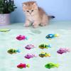 Cat Toy LED Sensing Interactive Swimming Robot Mermaid Toy Glowing Electric Fish Kitten Hunting Instinct Pet Supplies