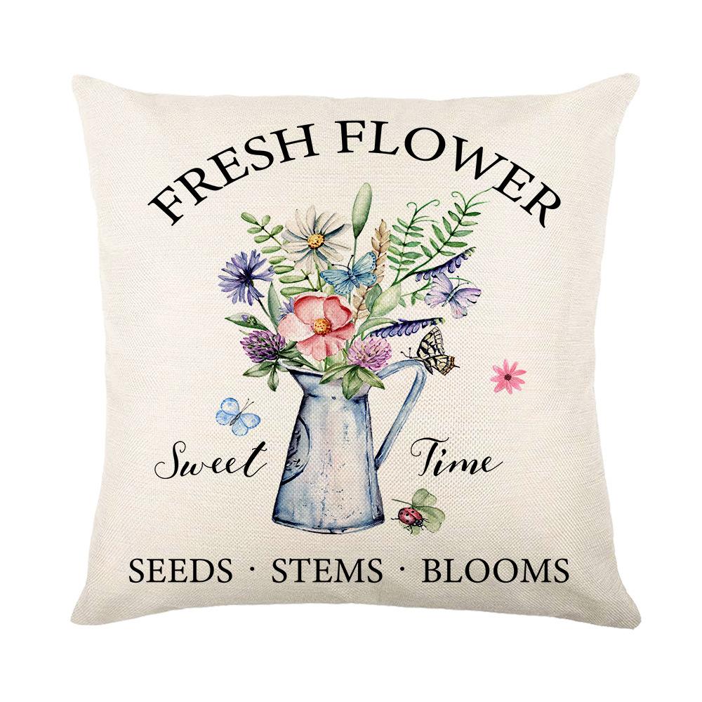 Spring New Style Pillow Garland Car Sofa Pillow Case Combination Bedroom Pillow Case