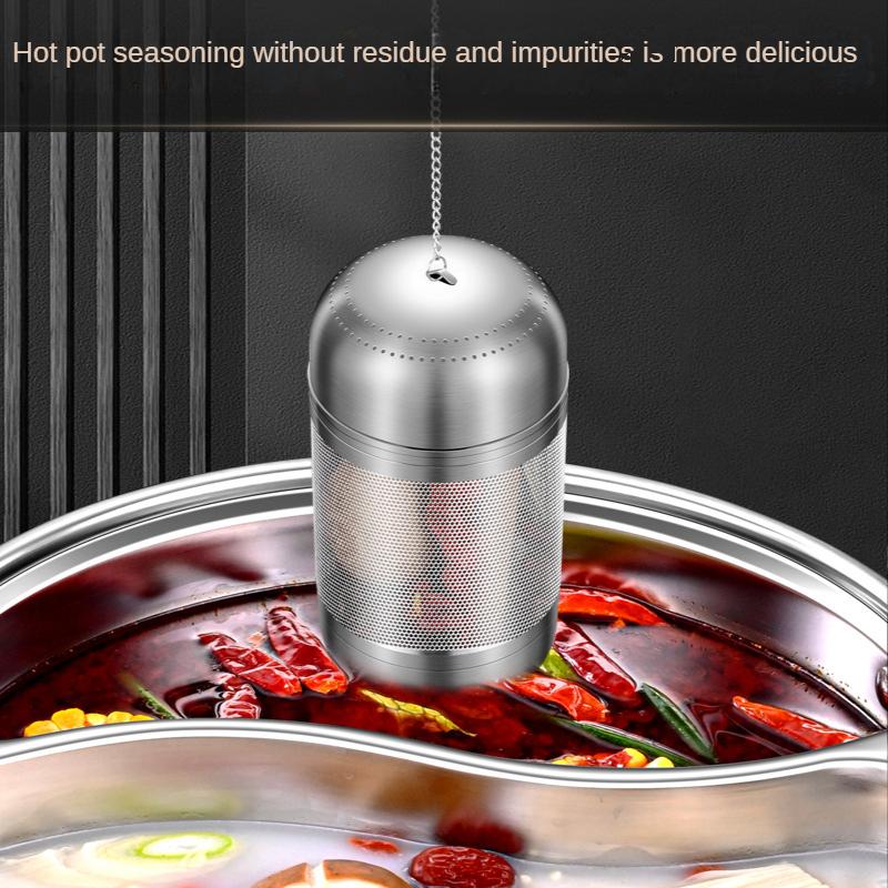 Hot Pot Weibao Spice Filter Tea Infuser 316 Stainless Steel Stew Marinade Bag Kitchen Novel Kitchen Accessories Seasoning Ball