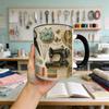 High Quality Ceramic Sewing Theme Coffee Cup Durable And Safe Ceramic Drinkware Cup For Daily Use 11oz Generous Size.
