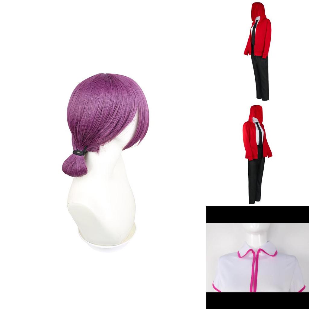 Oszałamiający kostium Chainsaw Man Makima Power z peruką Reze na imprezę Halloweenową