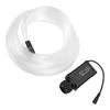 Fiber Optic Star Ceiling Light 12W Bluetooth App Control Sound Activated RGBW Fiber Optic Light for Car Home EU Plug