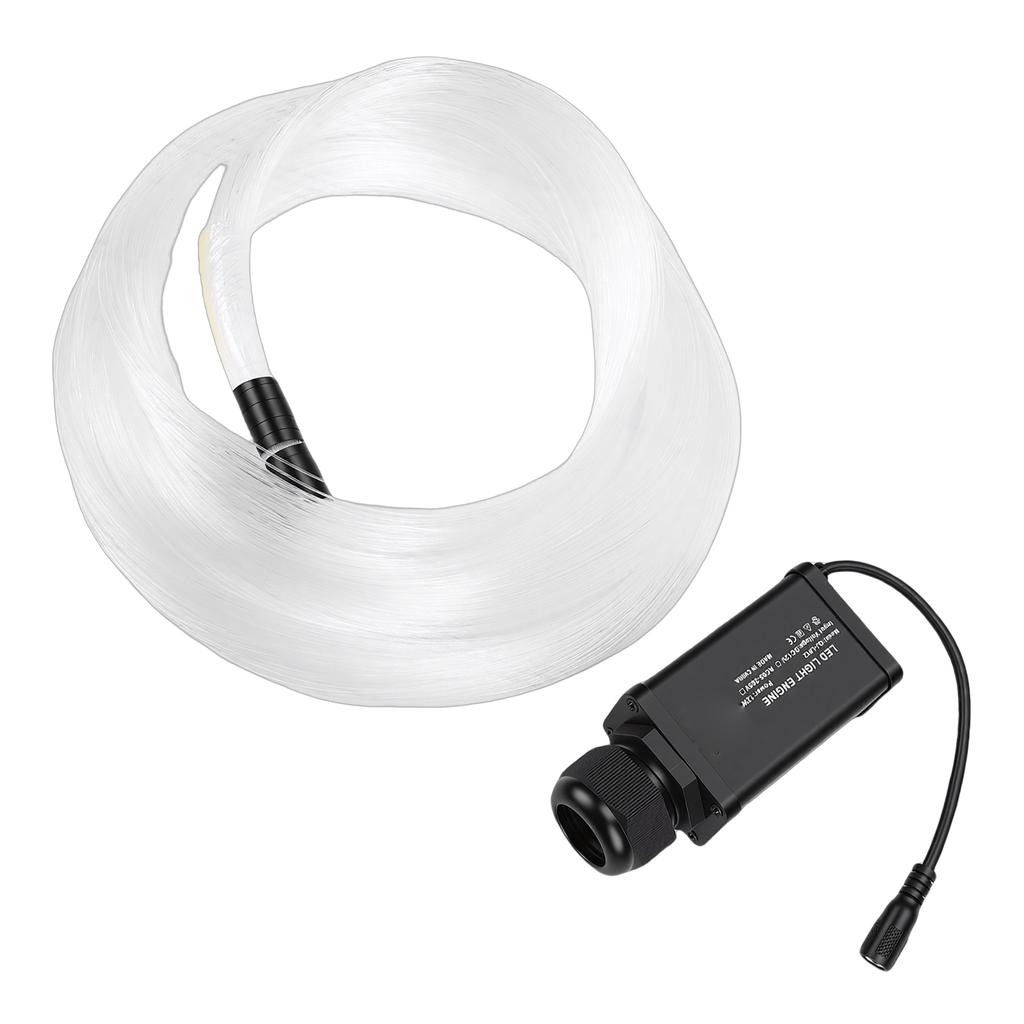 Fiber Optic Star Ceiling Light 12W Bluetooth App Control Sound Activated RGBW Fiber Optic Light for Car Home EU Plug