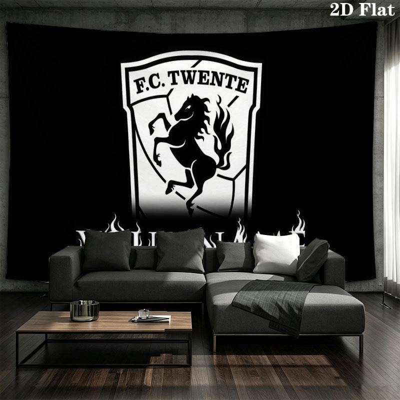Custom Name,FC Twente Wall tapestry, aesthetic printed fabric blanket, suitable for bedroom, living room, and home decor.
