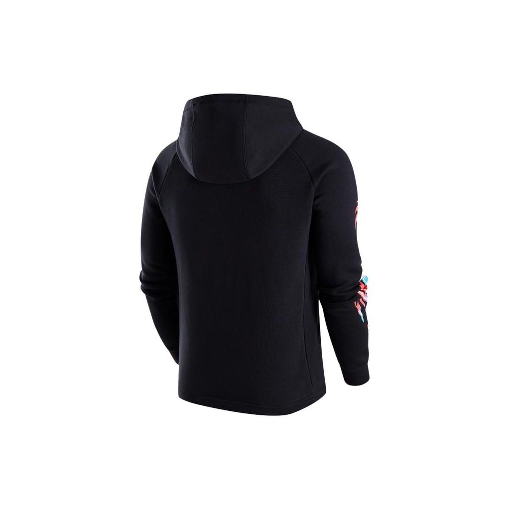 Jordan Sudadera Casual de Forro Polar con Capucha Estampada Dri-Fit para Hombre Sudadera Negra FN5343-010