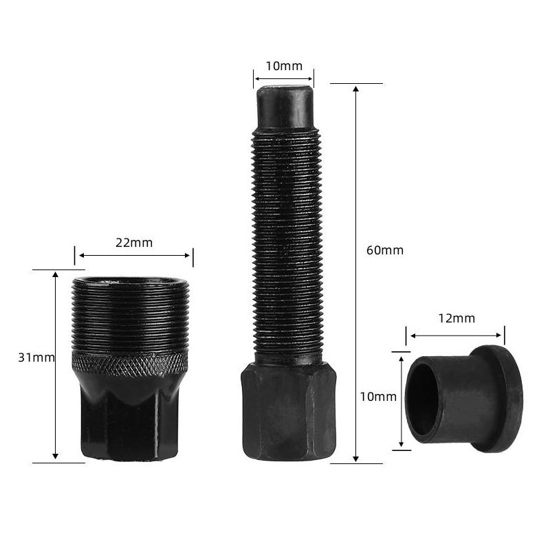 1 Pieza Extractor de Bielas de Bicicleta Extractor de Brazos de Bielas Herramientas para Bicicleta Extractor de Bielas de Montaña Herramienta de Reparación de Acero al Carbono para Bicicleta