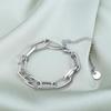 Bracciale doppio da donna con catena in acciaio al titanio, gioiello che non scolorisce, accessori per bracciali
