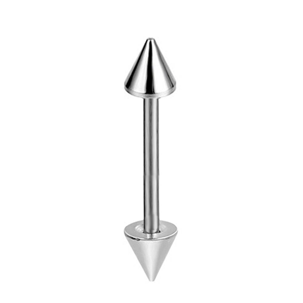 16pcs 14G Stainless Steel Nipple Rings Tongue Rings Straight Barbell Bars Piercing 12mm 14mm 16mm 18mm In Length for Women Men