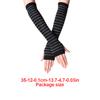 1 Pair Girl Fingerless Glove Simple Style Comfortable Knit Gloves Knitting Craft Girls Arm Covers Hand Cover for Outdoor Wearing