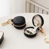 Elegant Leather Jewelry Box With Zipper For Rings And Earrings Storage Perfect For Travel And Gift Giving