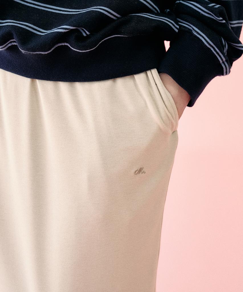 Mangomaenipeullijeu [Routine] York Banding Skirt_Milk Beige