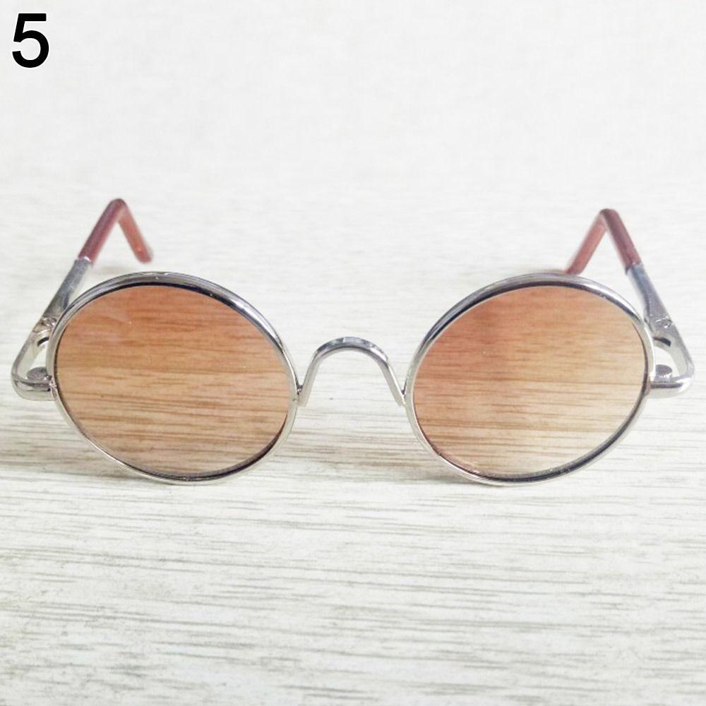 Acessórios para BJD 1/3 1/4 Óculos Roupas Para Bonecas de 15~20cm Óculos Fofos de Armação Redonda para Bonecas de Pelúcia