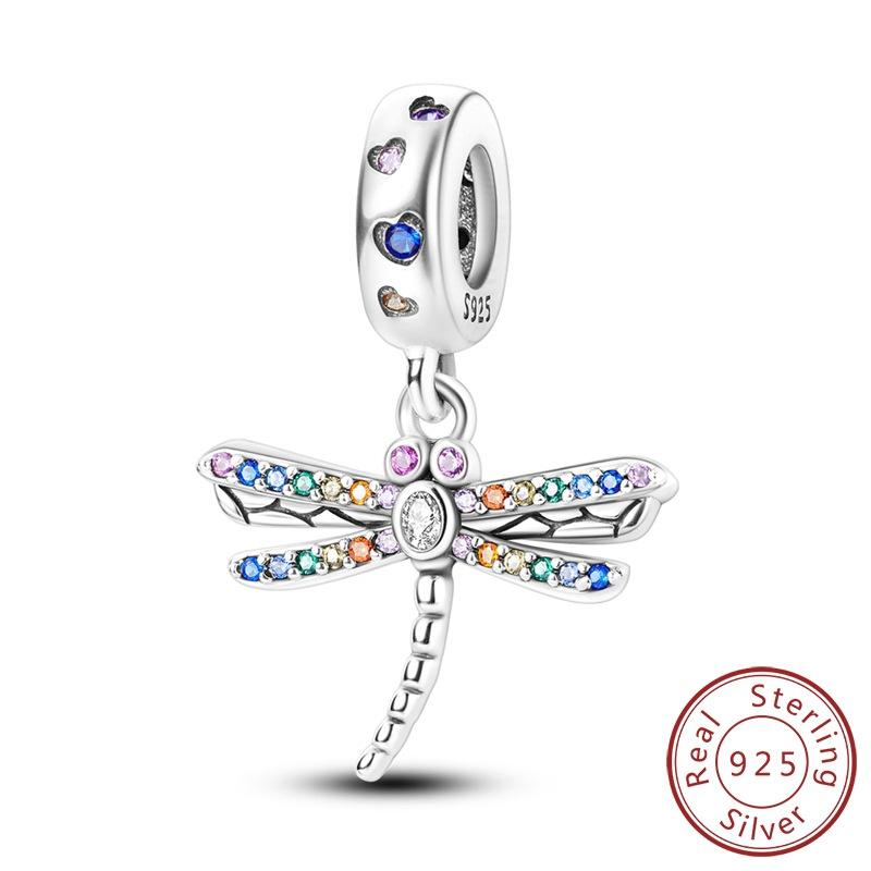 Charm Insect Butterfly Dragonfly Firefly Owl Bead Charm DIY Jewelry Accessories Bracelet