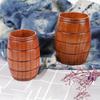Jujube Wooden Handmade Water Coffee Mug Cup Tea Beer Juice Milk Mugs Drink Cups With Handle Coffee Beer Mug Retro Gift