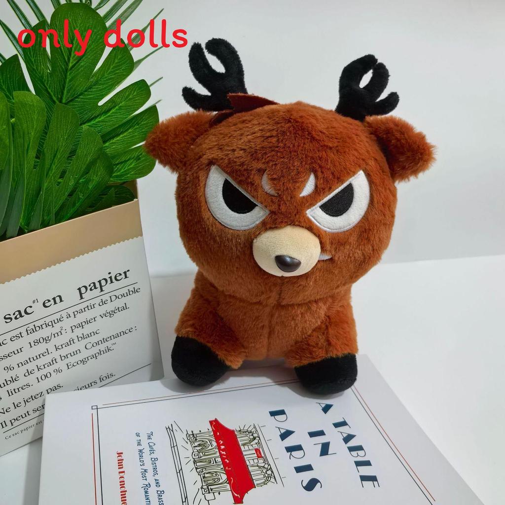 

99 Nights In The Forest Deer Plush Toy With Short Pile Fabric For Kids Playroom Decor Standing