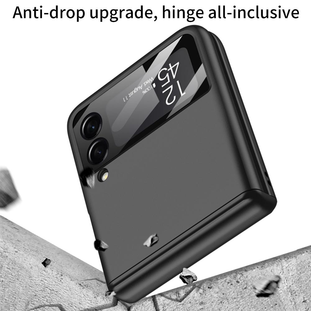 Magnetic Hinge Shockproof Matte Case For Samsung Galaxy Z Flip 4 5g Full Body Hard Armor Cover For Samsung Z Flip4 Magnetic Case