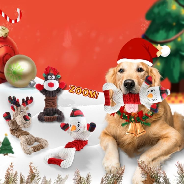 Dogs Chew Toy Cartoon Stretchable Dogs Toy for Aggressive Chewer Stuffed Teether