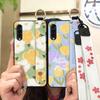 Wrist Strap Flower Phone Case For LG Velvet 4G/5G Shockproof Waterproof Soft Case Fashion Design Anti-dust Kickstand