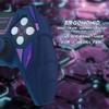 PlayVital PS5 Controller Silicone Mecha Rhino Shockproof Protective Easy Includes Thumb Grips and Compatible with Charging Midnight Blue and Purple