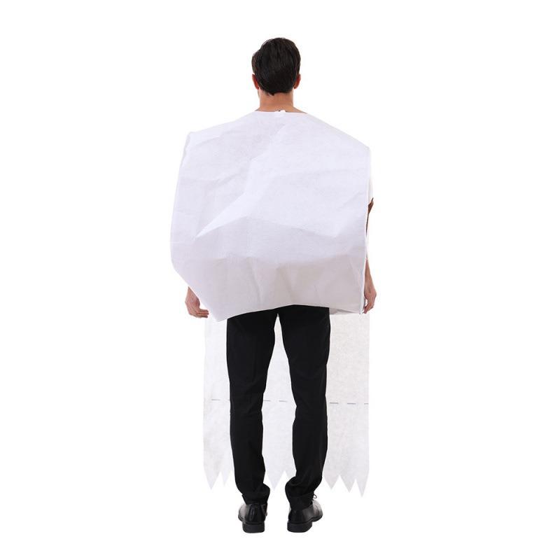 Halloween new couple spoof toilet paper acting clothes toilet paper masquerade party stage performance clothes