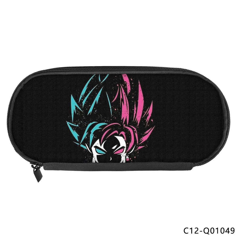 Dragon Ball Printed Polyester Pencil Case Student Stationery Box Portable Pencil Case Multifunctional Storage Bag