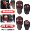 Black/Wooden Color Transmission Gear Shift Knob Head For Toyota Land Cruiser Prado 120 2003 2004 2005-2009 Accessories
