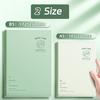 Ombre Green Thick Notebook - 112-Page Lay-Flat Design, Waterproof PU Cover & 80gsm Paper for School/Office, A5/B5 Size Options
