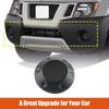Black Front Bumper Fog Light Lamp Cover Right=Left For Nissan Frontier D40 13-21