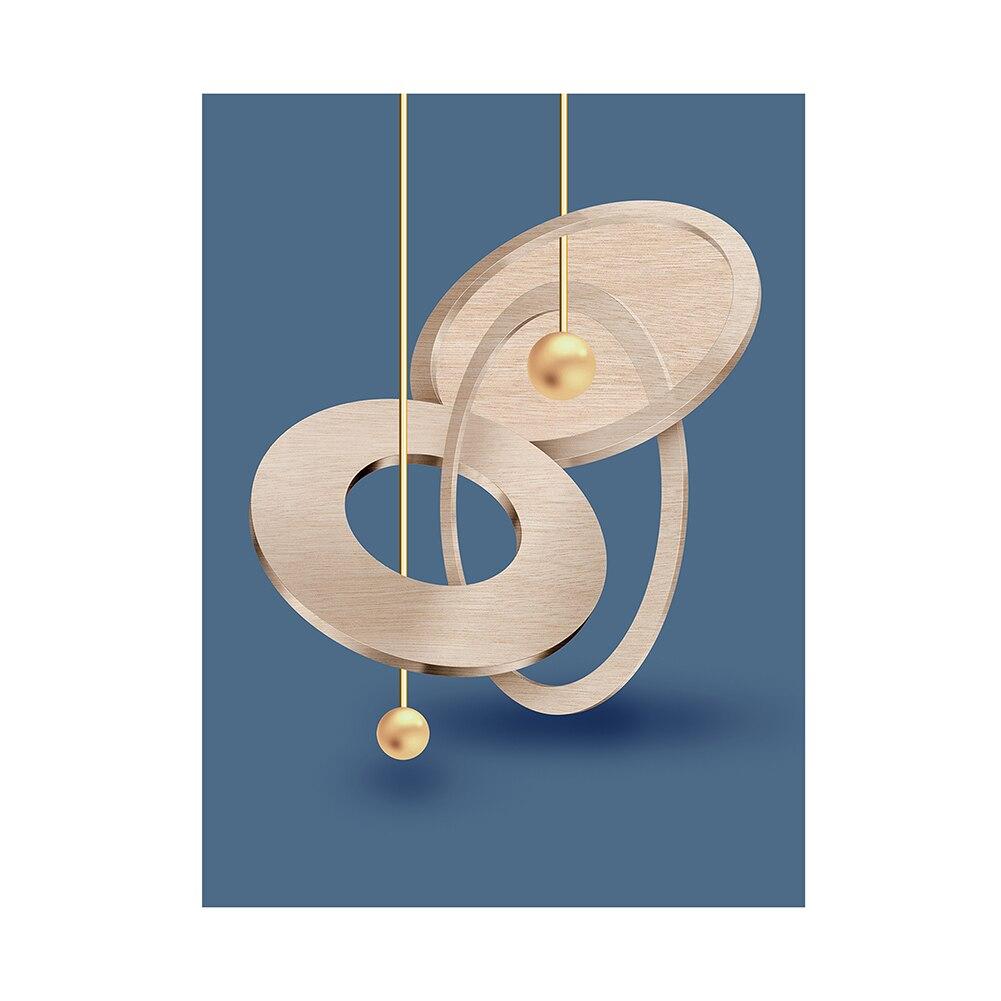 Abstract Geometry Decorative Paintings Nordic Luxury Woman Posters and Prints Wall Art for Living Room Porch Decor