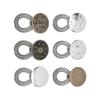 24pcs Metal Jeans Expander Button Elastic Spring Pants Waist Extender  For Skirts Trousers