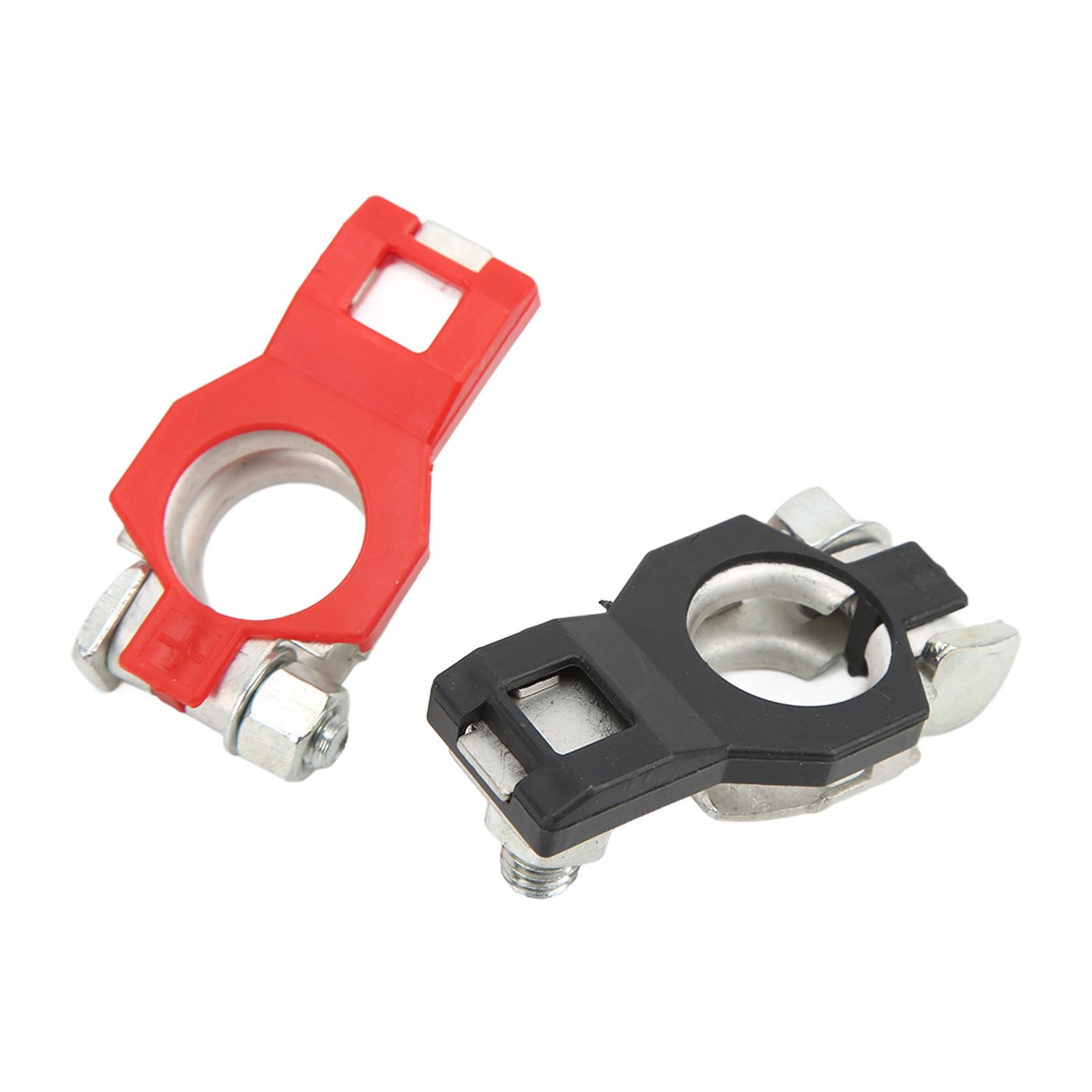 2pcs Positive Negative Battery Terminal Set 243407F000 243407F001 Car Cable Connector Clamp Replacement for INFINITI Metal