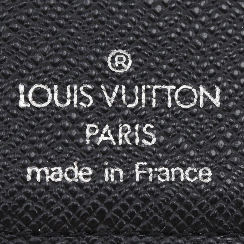 Louis Vuitton Brazza Portefeuille Purse N62665 Black Damier Grafitto Canvas Mens Used