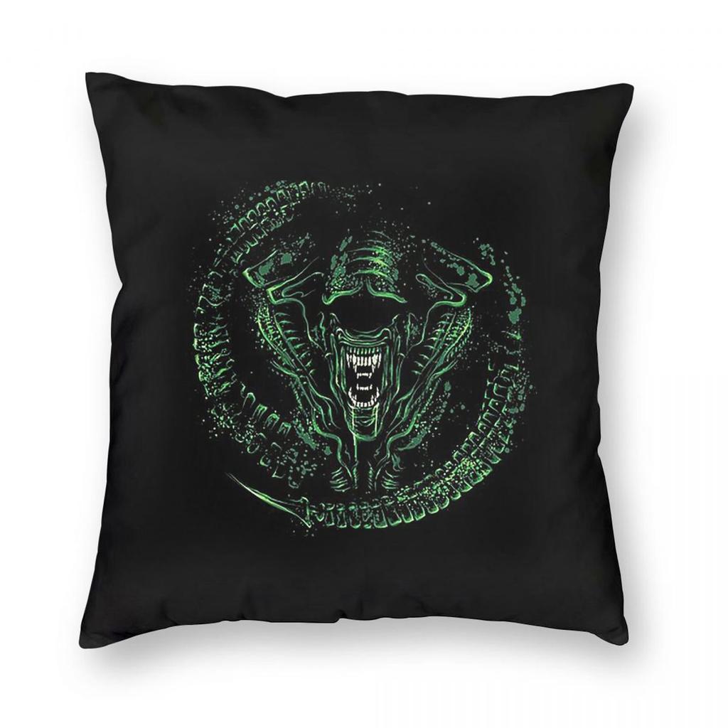 FaceHugger Alien Xenomorph Shoulder Square Pillowcase Pillow Cover Cushion Throw Pillow for Home Bedroom Car