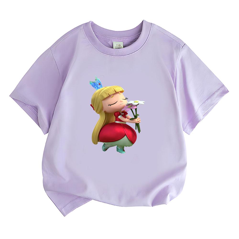 100% Cotton True and The Rainbow Kingdom Cartoon Children's T-shirt High Quality Cute Anime Print Kids Tops Toddler Summer