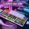 Custom Name Personalized Plants vs. Zombies Pattern Mousepad, Laptop PC Desk Mat, Decorative Desk Mat for Home Keyboard Pad Gift