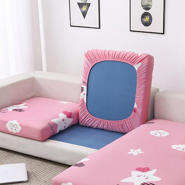 Printed Stretch Sofa Seat Cushion Cover L-shaped Corner Couch Sofa Slipcover for Living Room Wedding Elastic Seat Cushion Cover