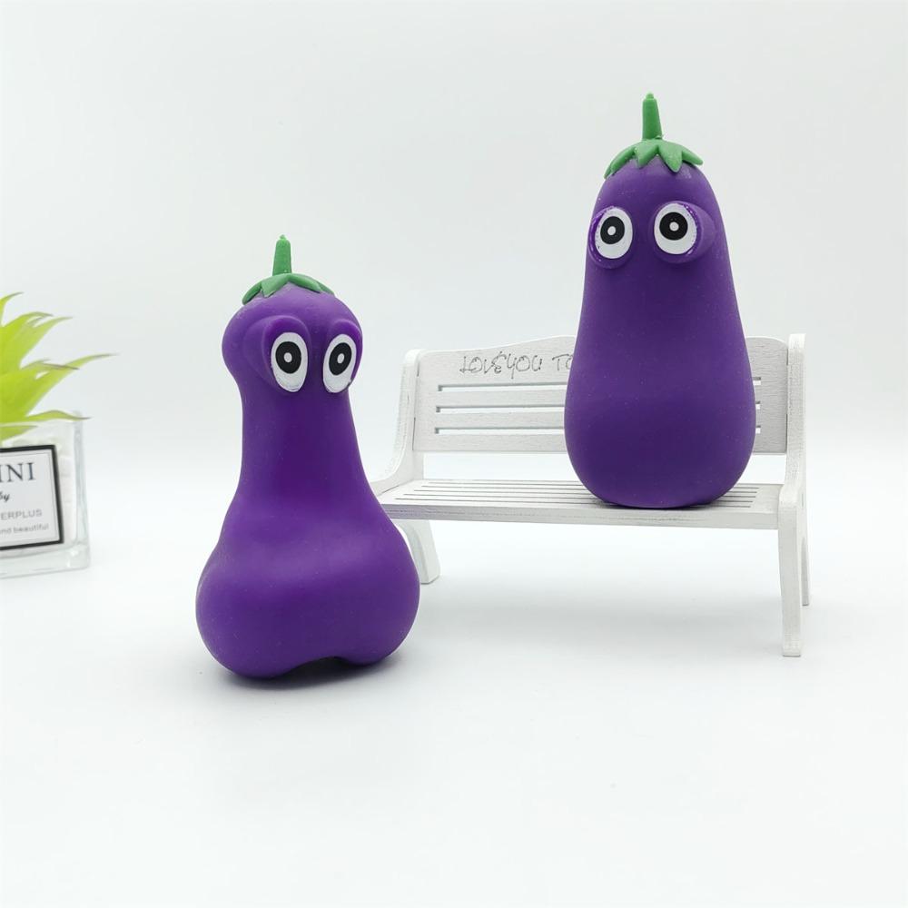Hot Big Eyed Veggie Stretch Toy Deformable Poop Memory Sand For Hand Squeeze Daily Stress Relief