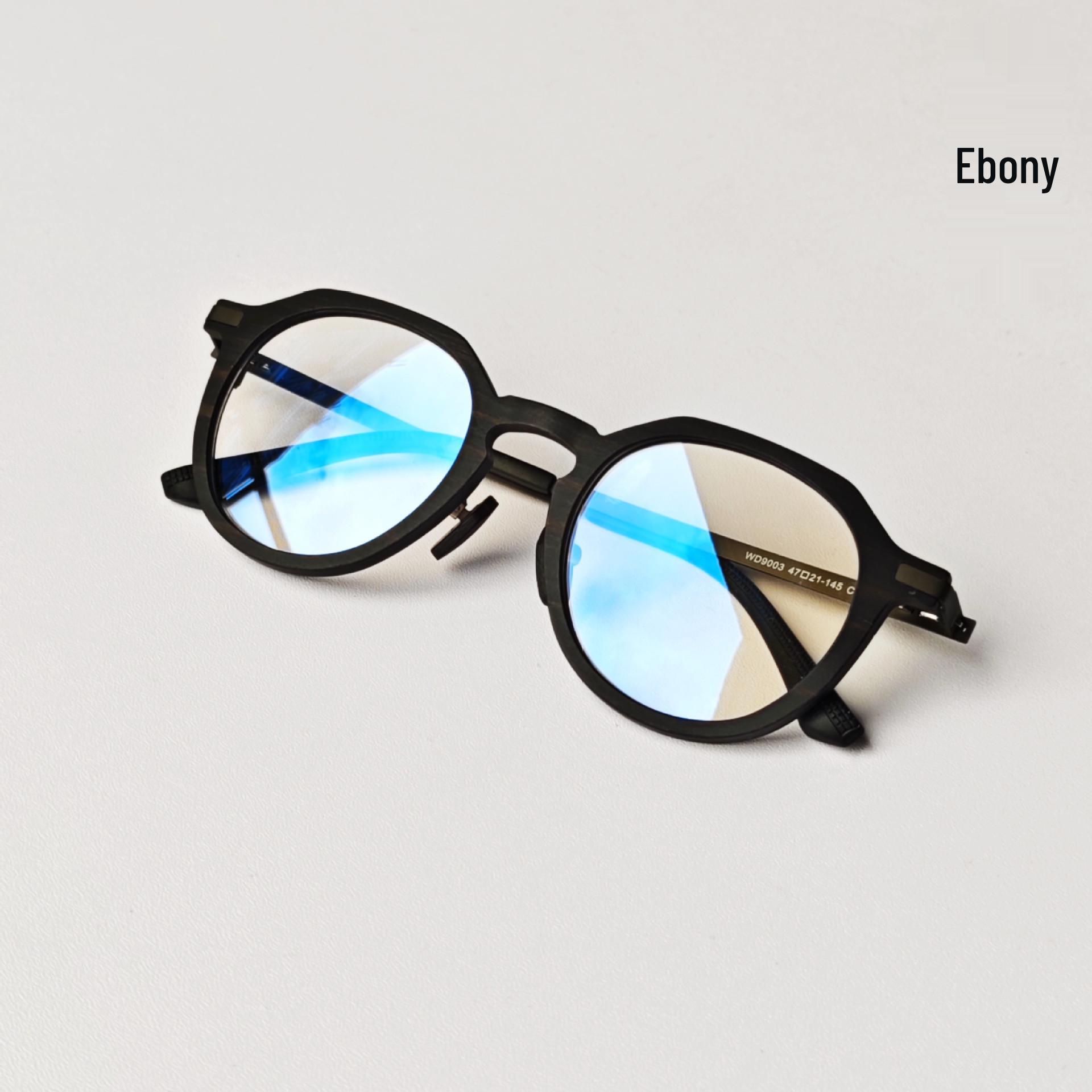 Artistic Unisex Sandalwood Square Optical Glasses Frame - Retro High-End Feel