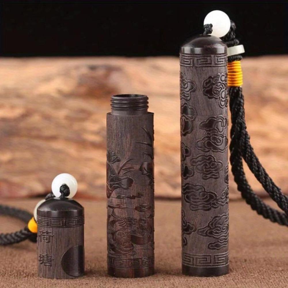 1PC Creative Toothpick Holder Solid Wood Toothpick Box Kitchen Tools Portable Tooth Pick Holder