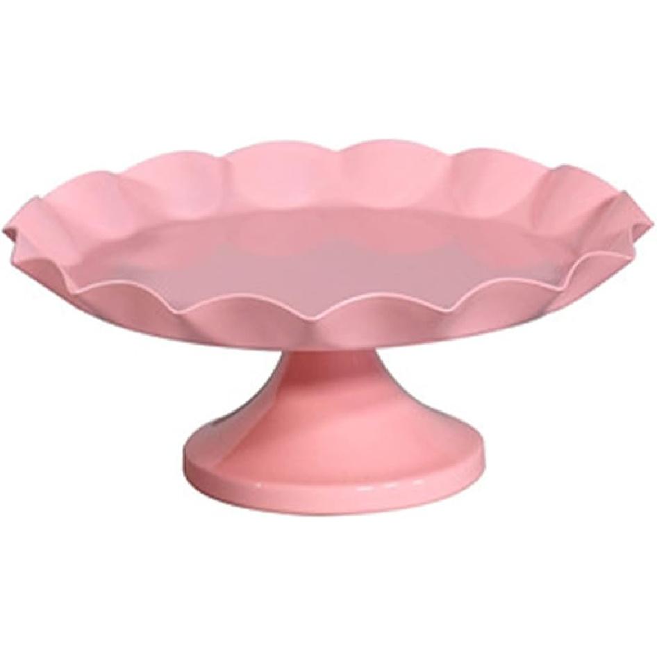 Cake Display Stand Elegant Pink Cake Stand for Versatile Dessert Display for Cupcake Dessert Fruit Pink(S)
