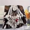 1PC OVERLORD Print Flannel Blanket, High quality All Seasons, Home Decor, Warmth and Comfort, Perfect for Christmas Gifts