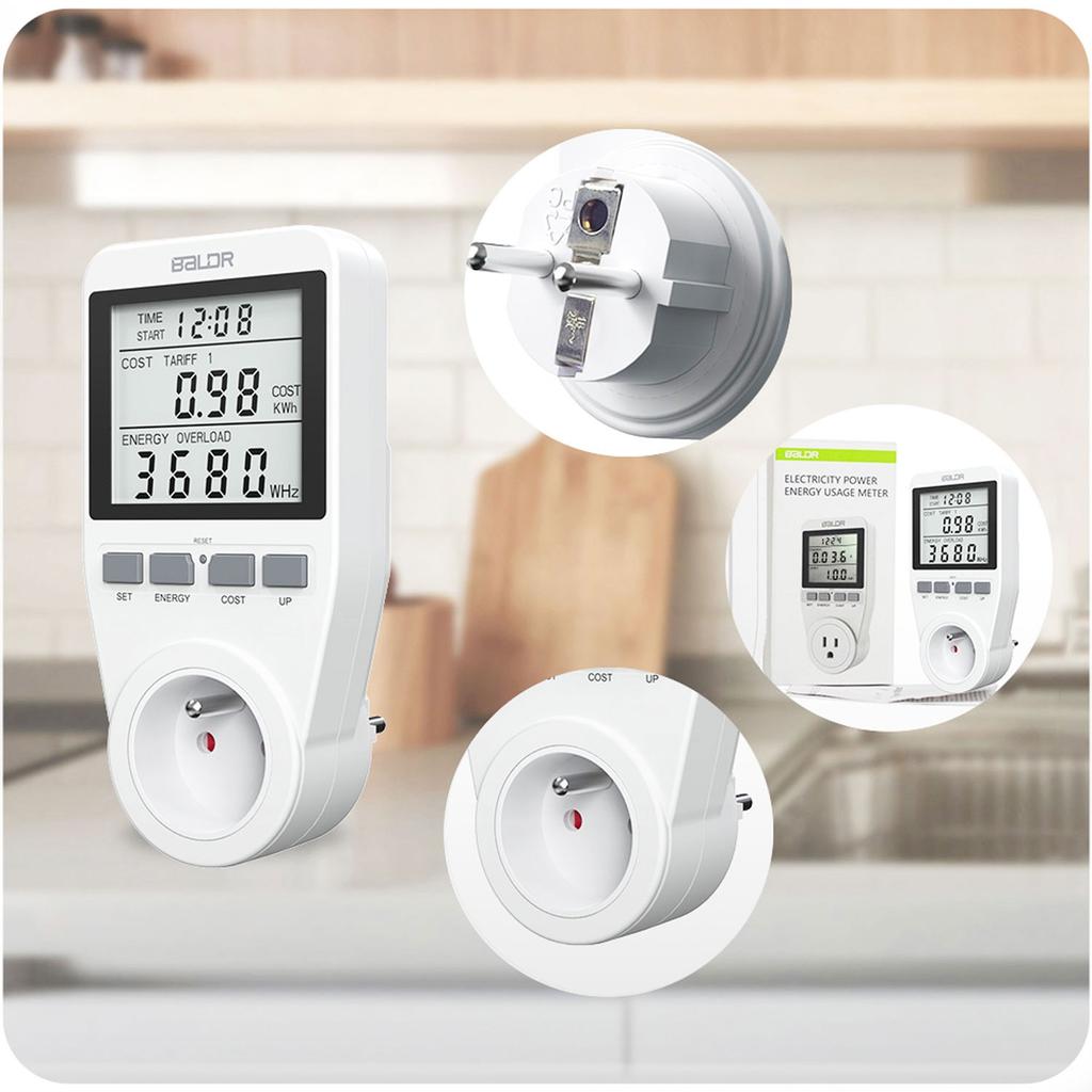 Baldr Bd-990 Single-Phase Wattmeter White