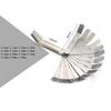 16 Blades Metric Feeler Gauge 0.05-1.0mm Curved Valve Offset Meansurement Tool for Spark Plug Gap Valve Tappets