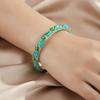 Exquisite Lackmalerei Cloisonné Glücksarmreif Leichtes Metall Ethnisches Muster Armreif Feiertagsgeschenke