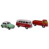 Volkswagen Coca Cola 3dílná dárková sada 1/72 kovových modelů aut od Motorcity Classics