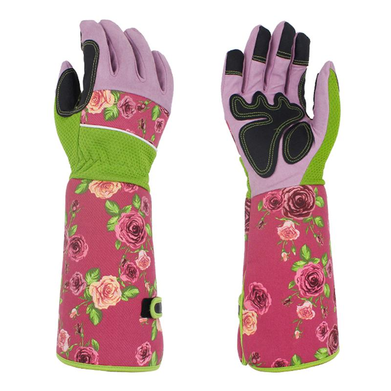 

1Pair Heavy Duty Durable Long Gloves Rose Pruning Garden Puncture Resistant Work Yard Glove Waterproof Trimming Gardening Glove one size