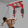 Wall-Mounted Pull-up Bar with Punching Bag Hanger