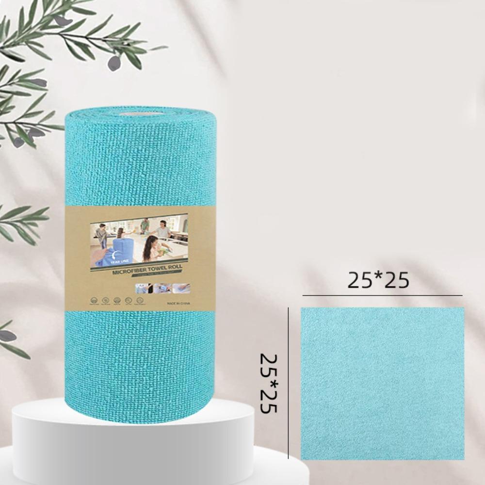 Scratch-Free Roll of Microfiber Cleaning Cloth Reusable Kitchen Towels for Car Home Kitchen Dishes
